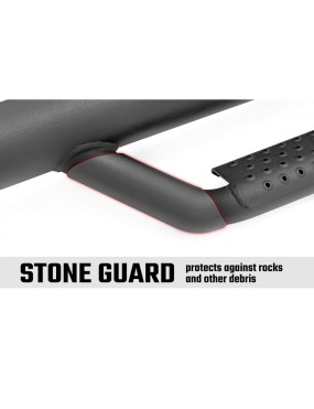Progi, stopnie boczne czarne Rough Country Nerf Steps