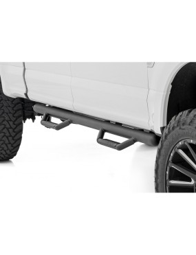 Progi, stopnie boczne czarne Rough Country Nerf Steps