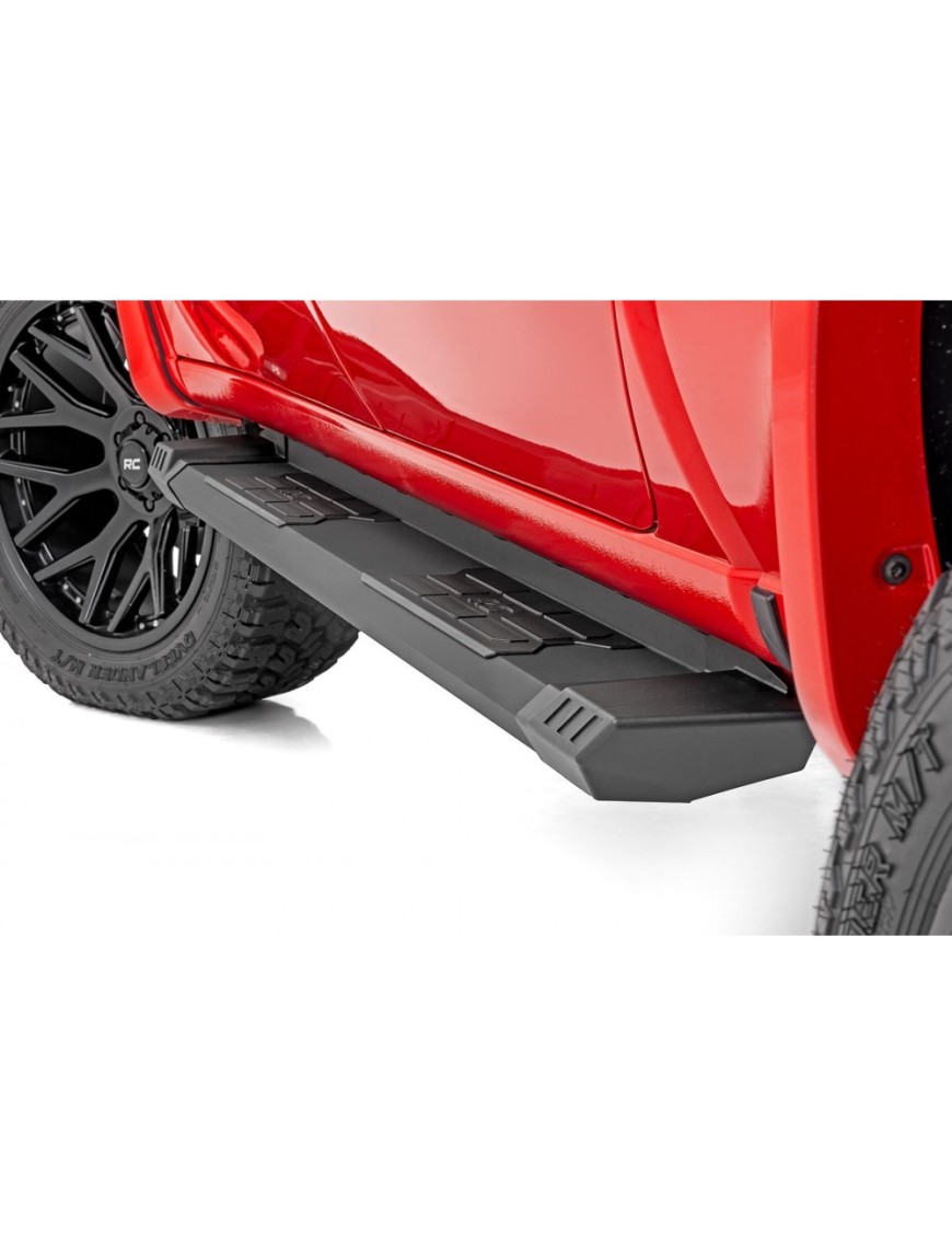 Progi, stopnie boczne aluminiowe Rough Country HD2 Extended Cab