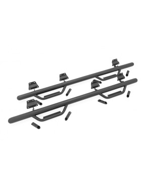 Progi, stopnie boczne czarne Rough Country Nerf Steps