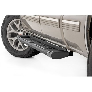 Progi, stopnie boczne aluminiowe Rough Country HD2 Extended Cab - ujęcie 2