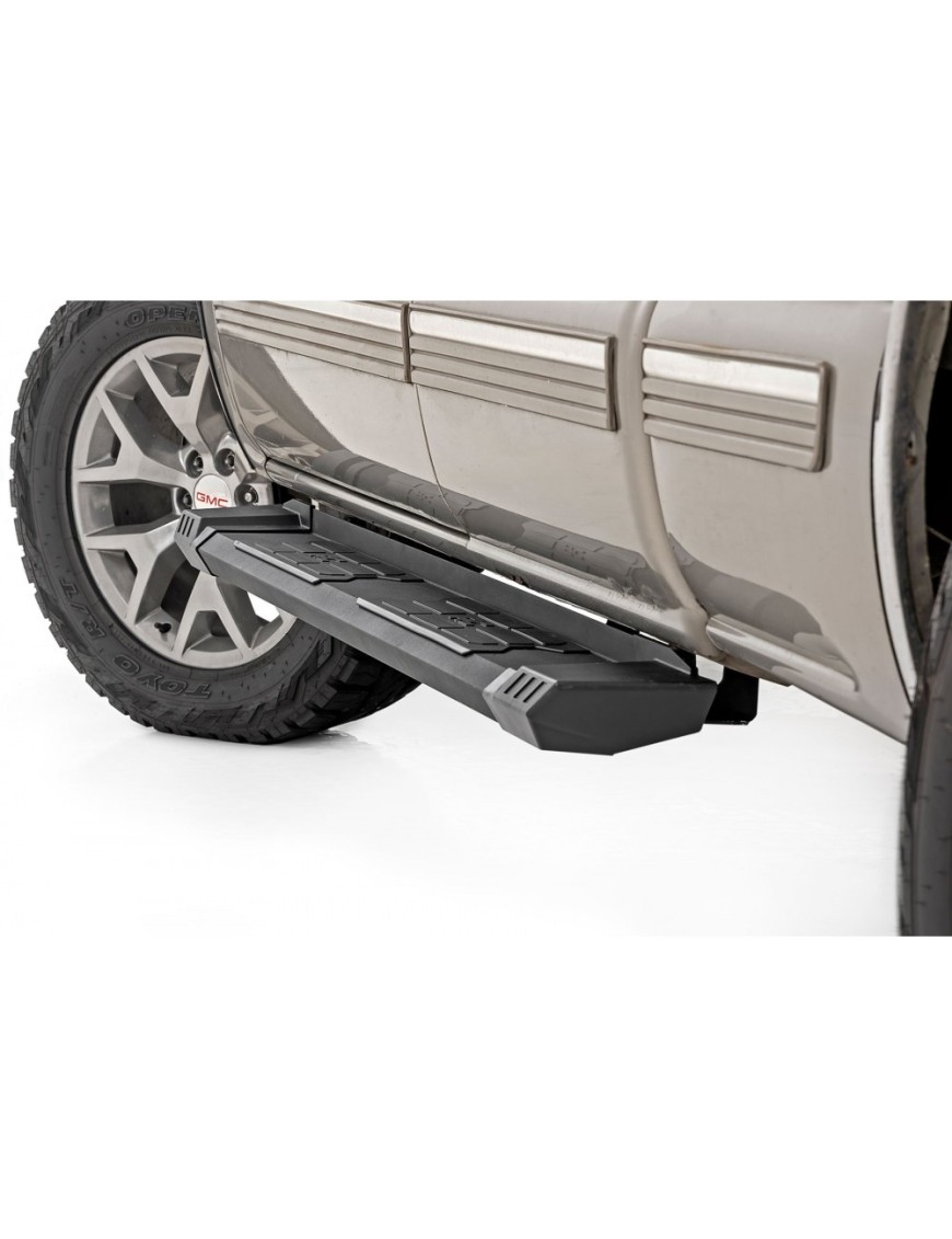 Progi, stopnie boczne aluminiowe Rough Country HD2 Extended Cab