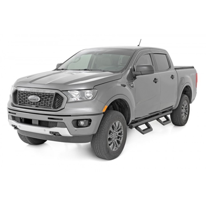 Progi, stopnie boczne regulowane aluminiowe Rough Country SRX2 - ujęcie 3