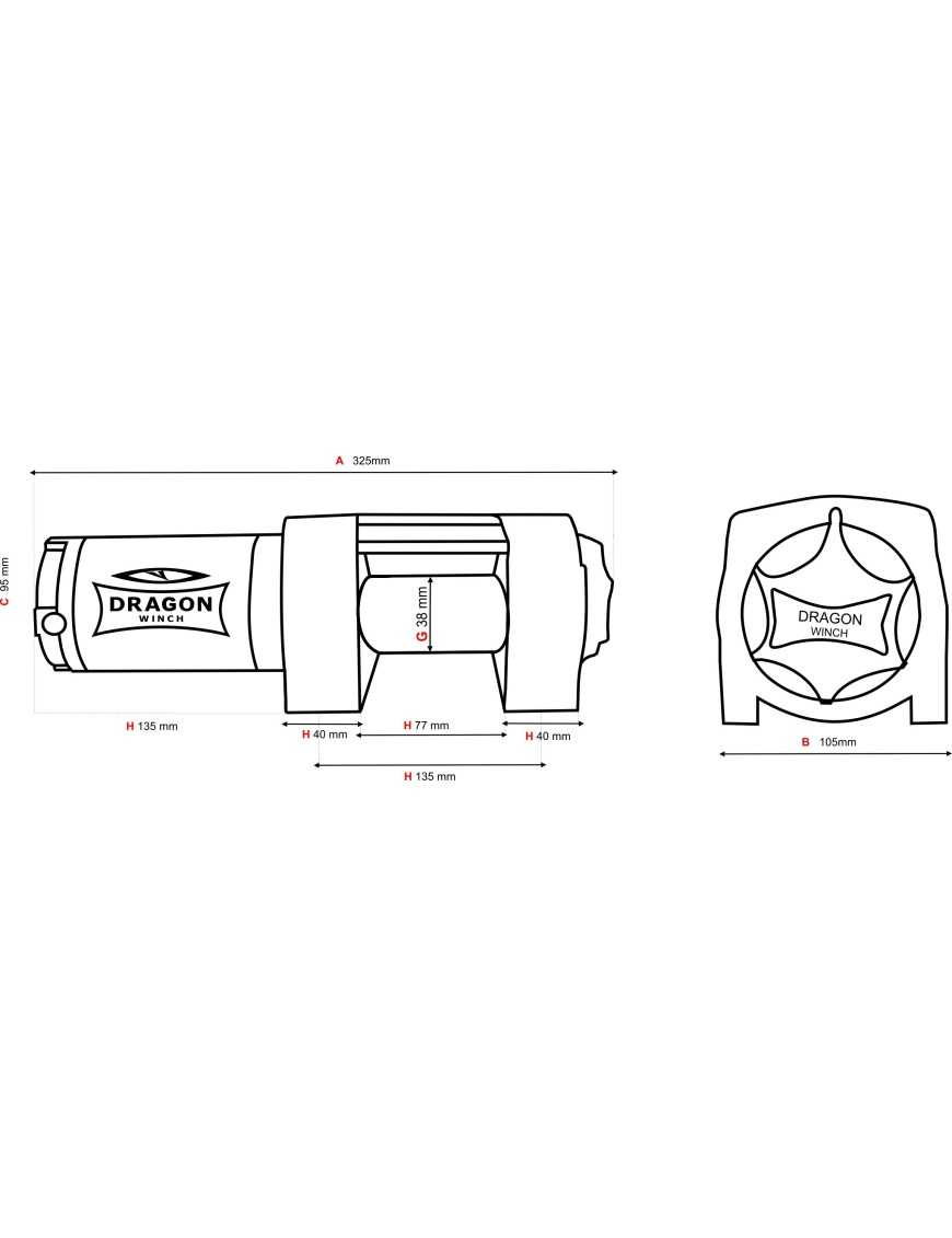 Dragon Winch DWM 3500 ST Wyciągarka 12V Z Liną Stalową