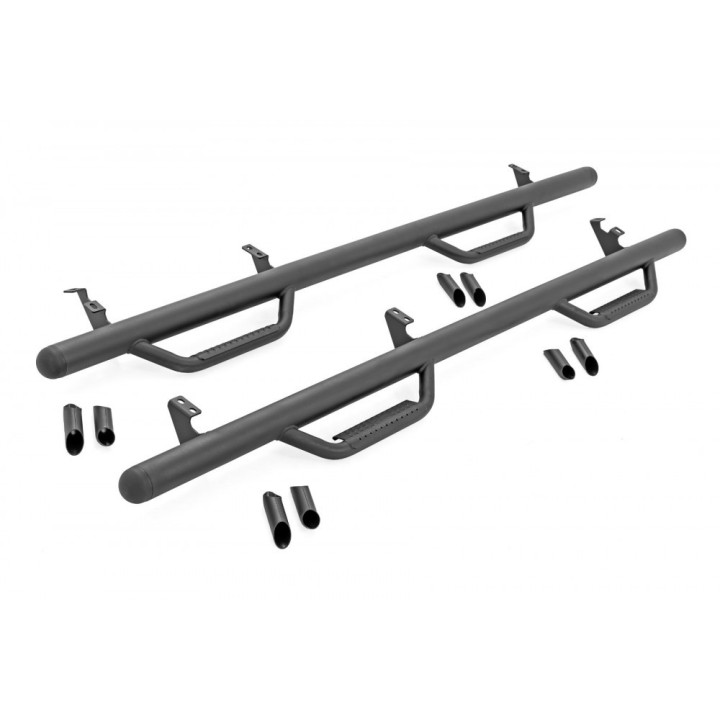 Progi, stopnie boczne czarne Rough Country Nerf Steps - ujęcie 3