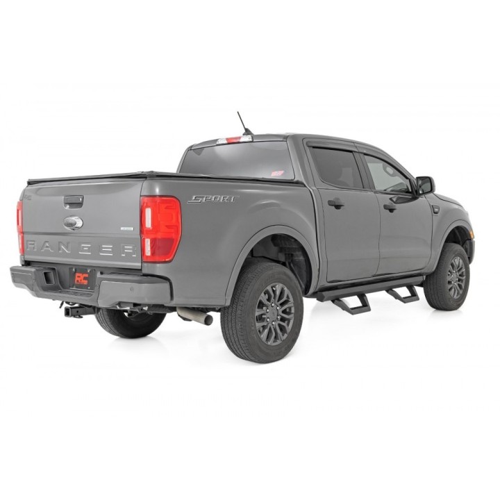 Progi, stopnie boczne regulowane aluminiowe Rough Country SRX2 - ujęcie 4