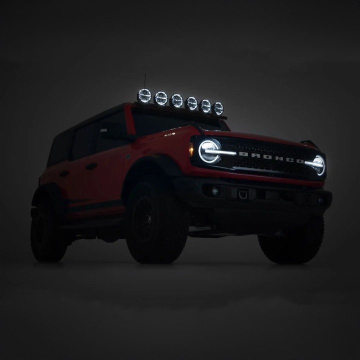 Lampy LED 6,5" okrągłe Białe/Amber DRL Rough Country - ujęcie 11