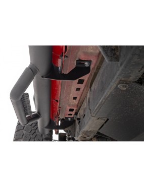 Progi, stopnie boczne czarne Rough Country Nerf Steps