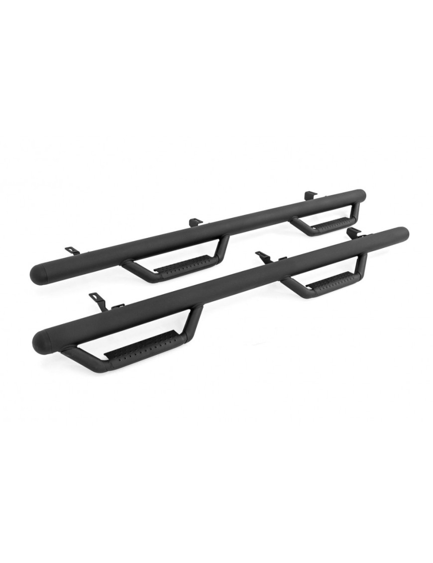 Progi, stopnie boczne czarne Rough Country Nerf Steps