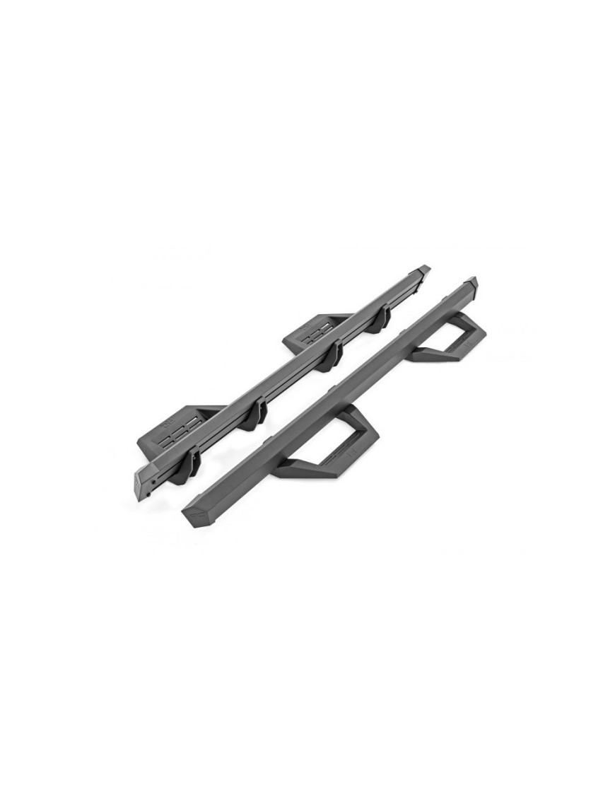 Progi, stopnie boczne regulowane aluminiowe Rough Country SRX2 Double Cab