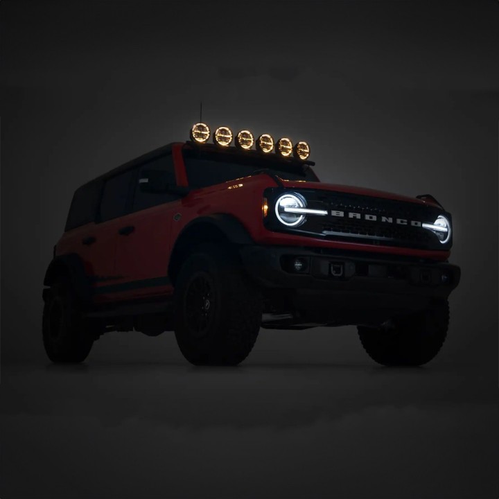 Lampy LED 6,5" okrągłe Białe/Amber DRL Rough Country - ujęcie 12