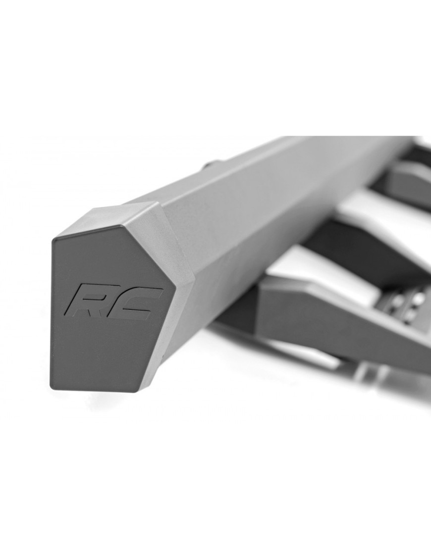 Progi, stopnie boczne regulowane aluminiowe Rough Country SRX2 Double Cab