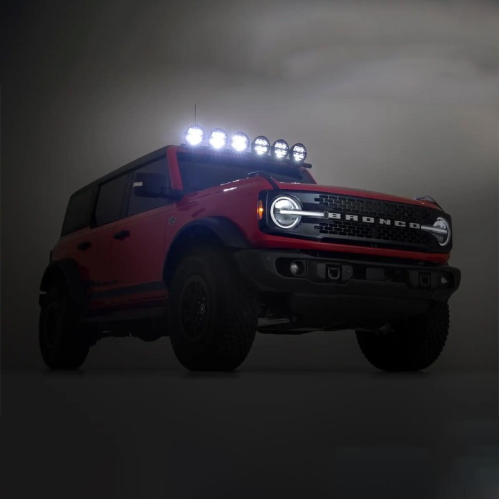 Lampy LED 6,5" okrągłe Białe/Amber DRL Rough Country - ujęcie 13