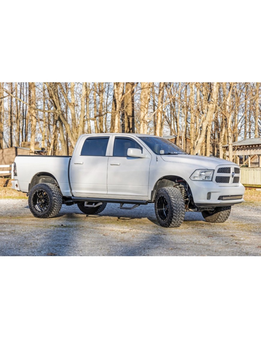 Progi, stopnie boczne regulowane aluminiowe Rough Country SRX2 Crew Cab