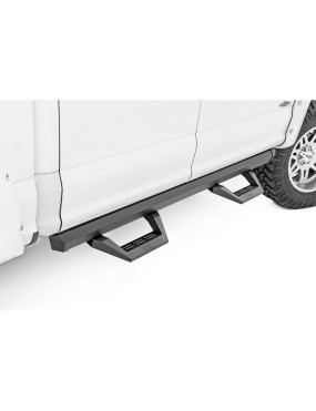 Progi, stopnie boczne regulowane aluminiowe Rough Country SRX2 Crew Cab