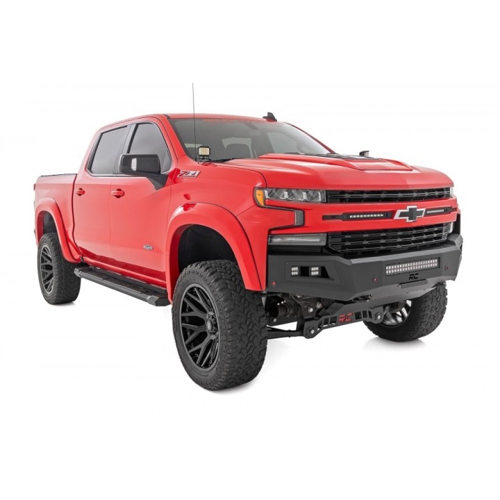 Progi, stopnie boczne aluminiowe Rough Country HD2 Crew Cab - ujęcie 4