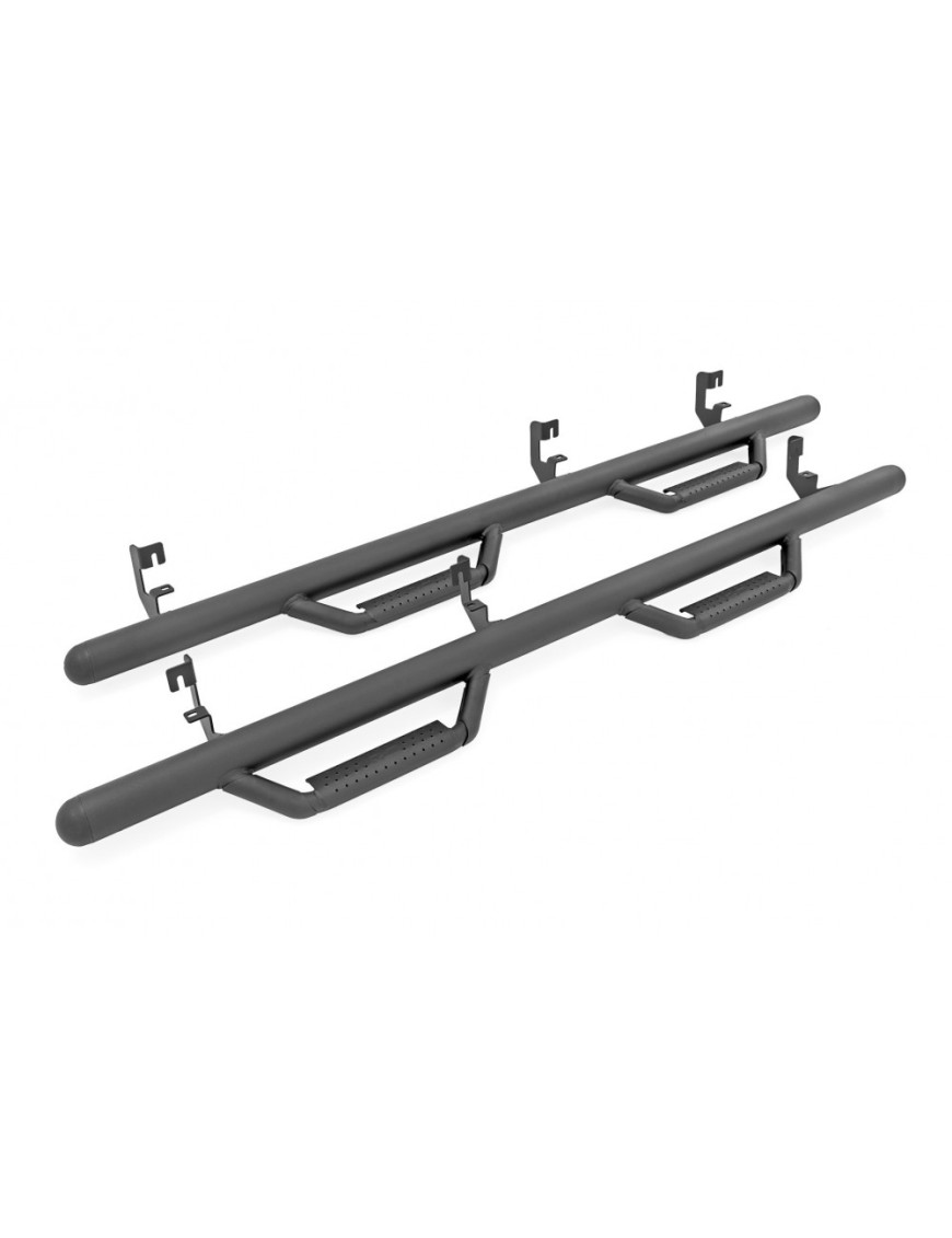 Progi, stopnie boczne czarne Rough Country Nerf Steps