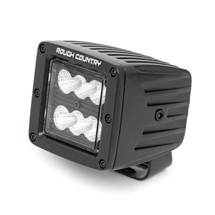 Lampy LED 2" kwadratowe flood Rough Country Black Series - ujęcie 3