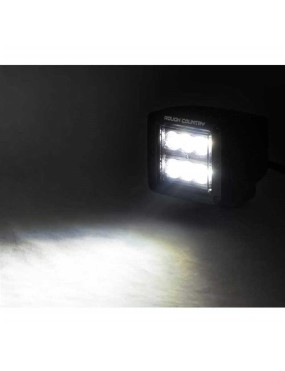 Lampy LED 2" kwadratowe flood Rough Country Black Series - ujęcie 4