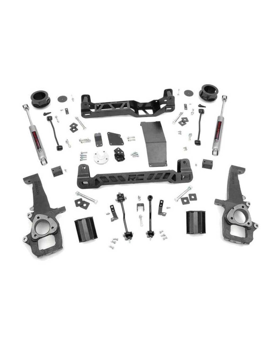 Zestaw zawieszenia z amortyzatorami N3 Rough Country Lift 4"