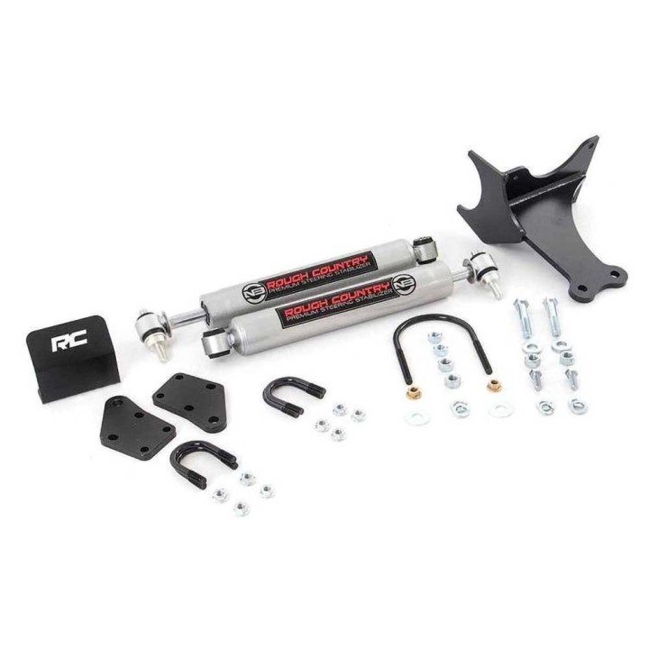 Podwójny amortyzator skrętu Rough Country N3 Premium Lift 2-8"