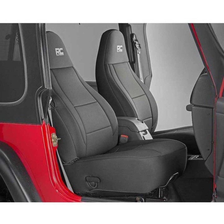 Komplet pokrowców na fotele neoprene black Rough Country - ujęcie 4