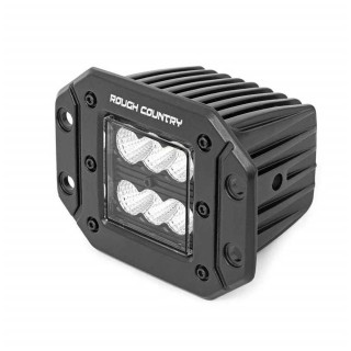 Lampy LED 2" kwadratowe wpuszczane flood Rough Country Black Series - ujęcie 2