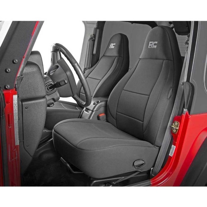 Komplet pokrowców na fotele neoprene black Rough Country - ujęcie 3