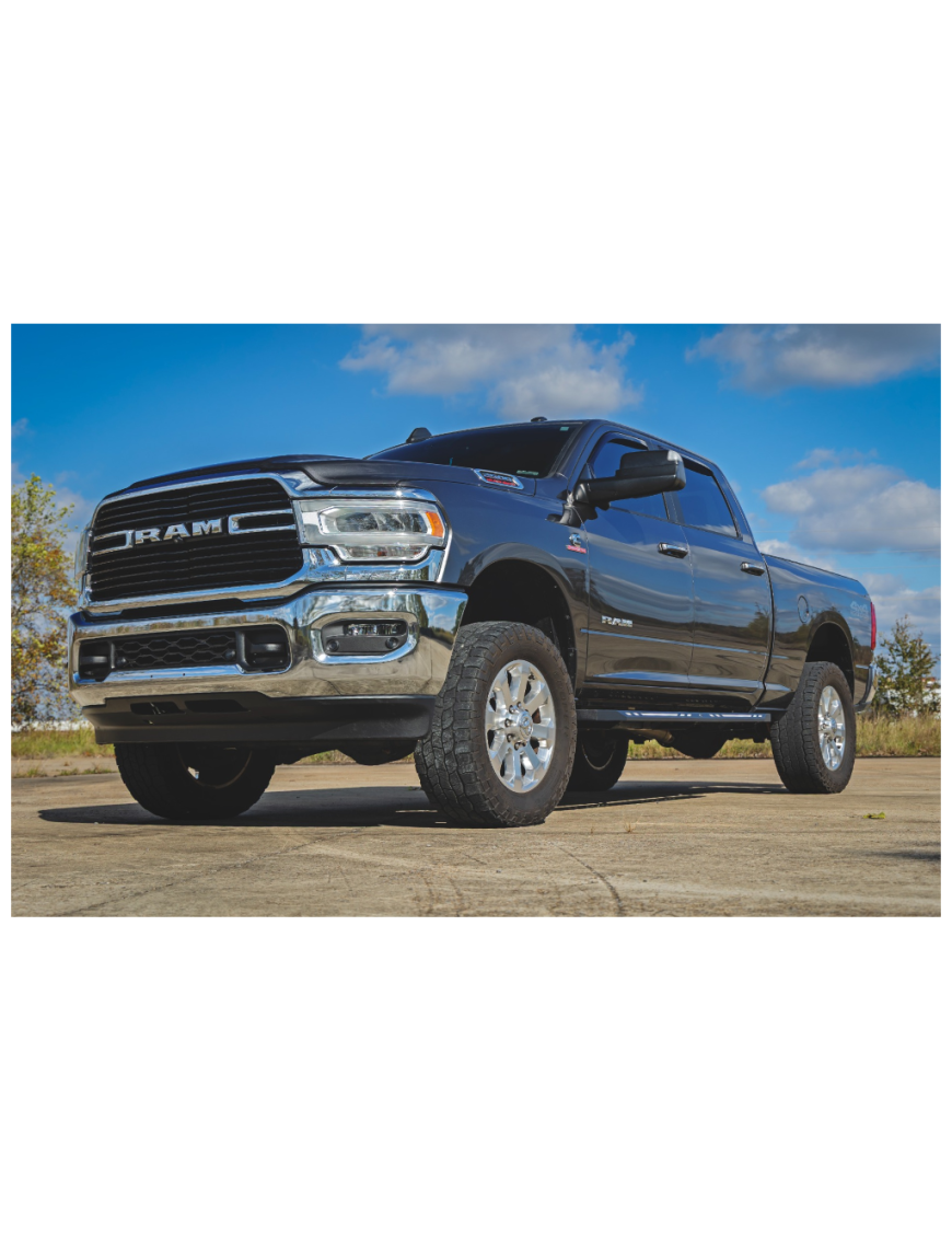 Progi, stopnie boczne Rough Country AC2 Crew Cab