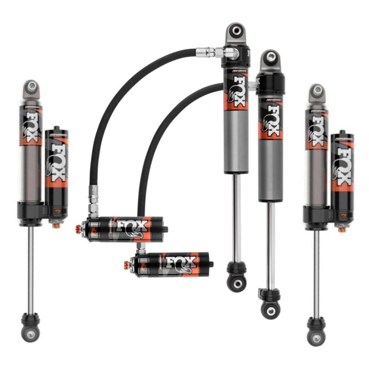 Zestaw amortyzatorów FOX Performance Elite 2.5 Reservoir Regulowany DSC Lift 2-3"
