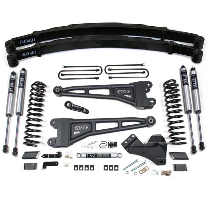 Zestaw zawieszenia Radius arm z resorami BDS Lift 5" Benzyna zwykłe resory
