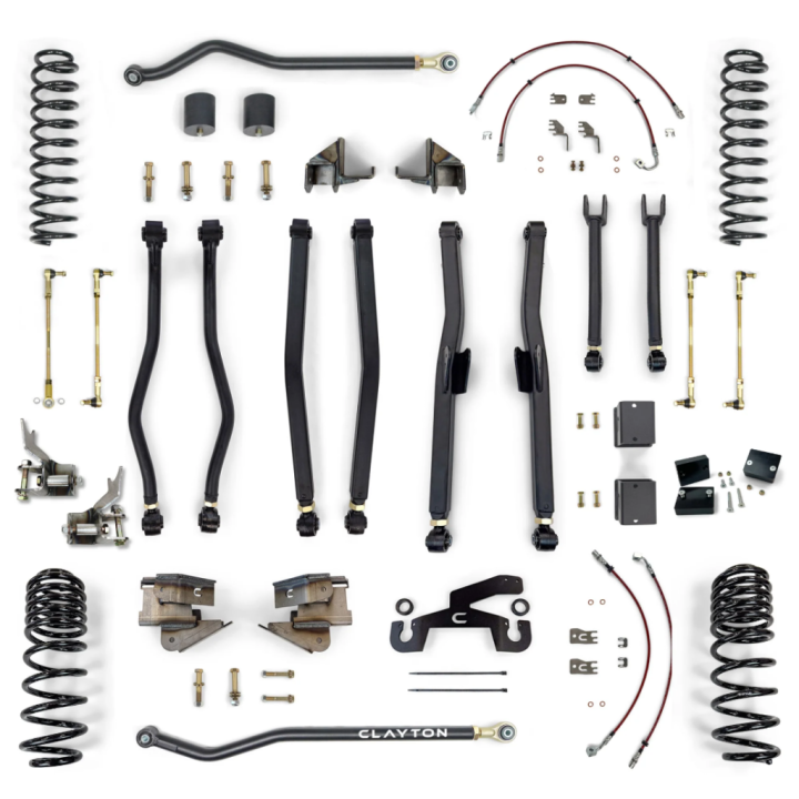 Zestaw zawieszenia Long Arm Clayton Overland+ Lift 4,5"