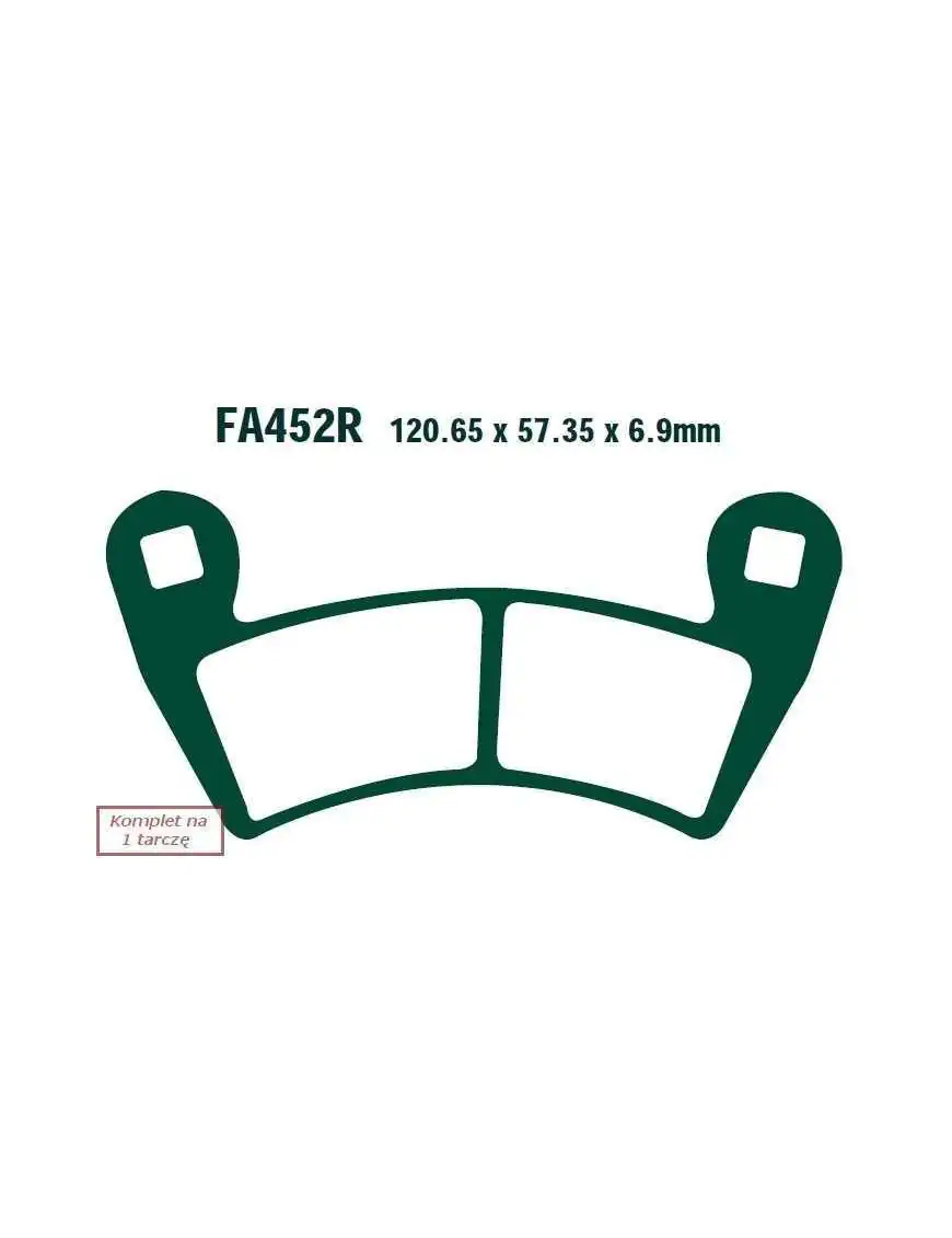 Klocki hamulcowe FA452R RZR 1000 XP