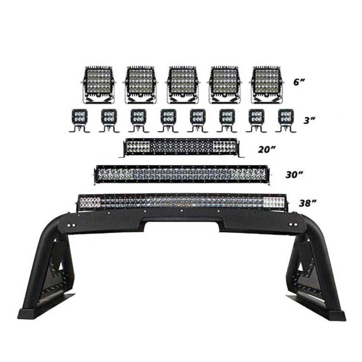 Sport bar 2.0 z elektrycznym modułem chowania lamp Go Rhino - ujęcie 6