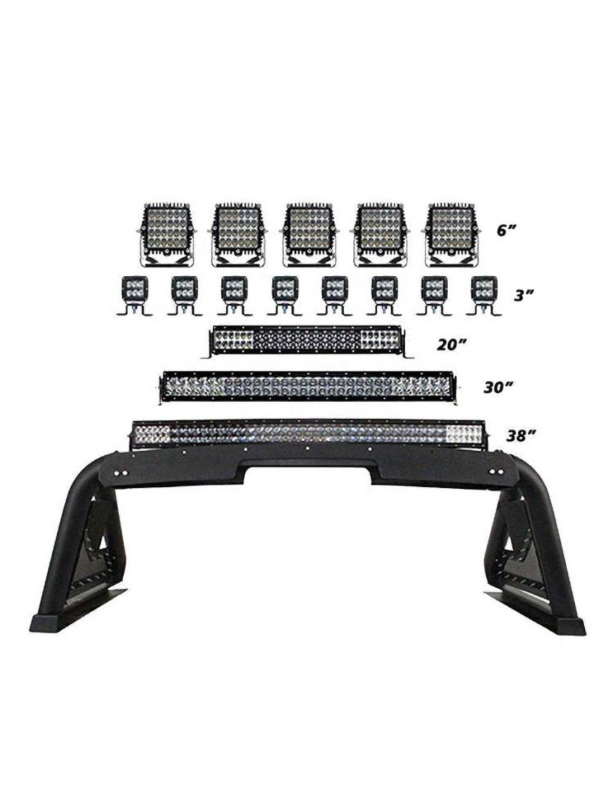 Sport bar 2.0 z elektrycznym modułem chowania lamp Go Rhino