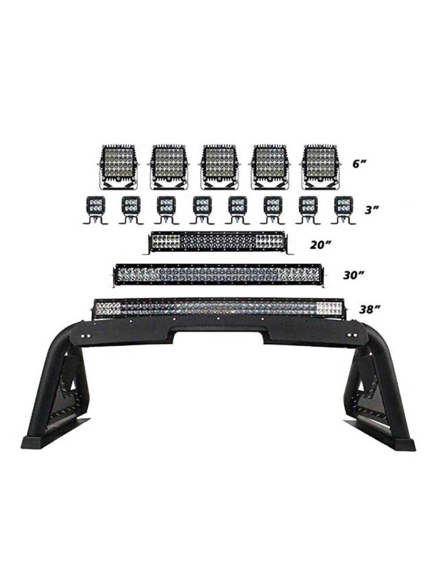 Sport bar 2.0 z elektrycznym modułem chowania lamp Go Rhino
