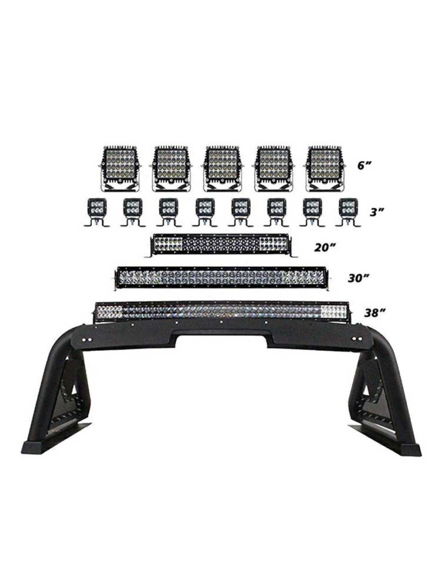 Sport bar 2.0 z elektrycznym modułem chowania lamp Go Rhino