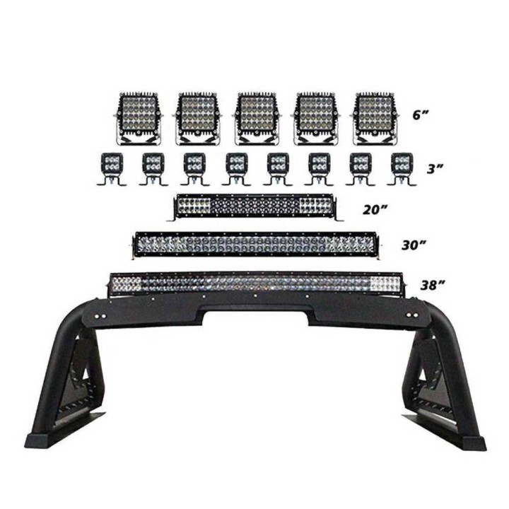 Sport bar 2.0 z elektrycznym modułem chowania lamp Go Rhino - ujęcie 3