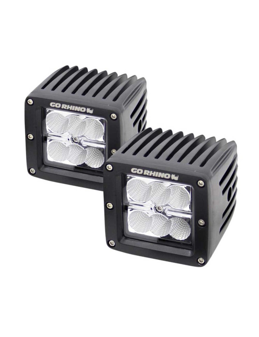 Lampy LED 3" Surface do zderzaka BR5 przód spot/flood Go Rhino