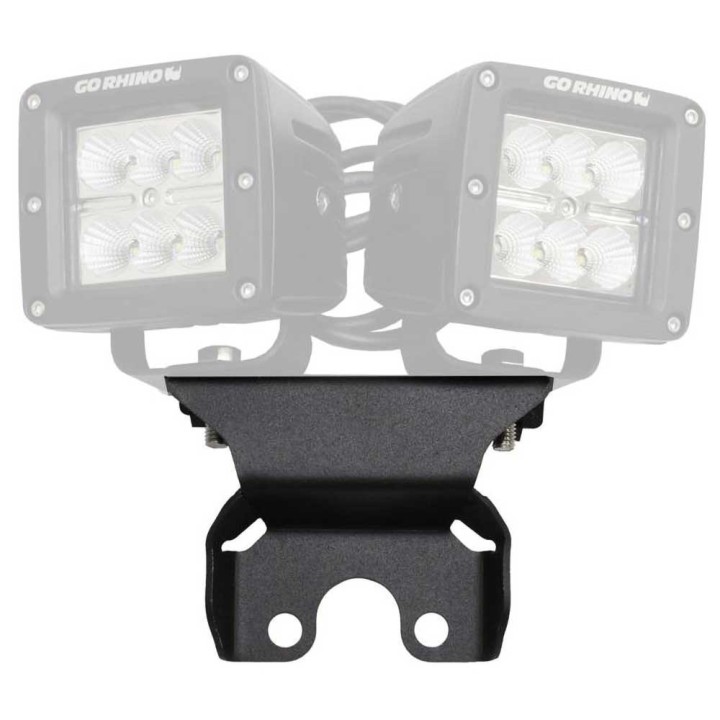 Mocowania dwóch świateł LED Cube 3x3" nad tylną szybą Go Rhino