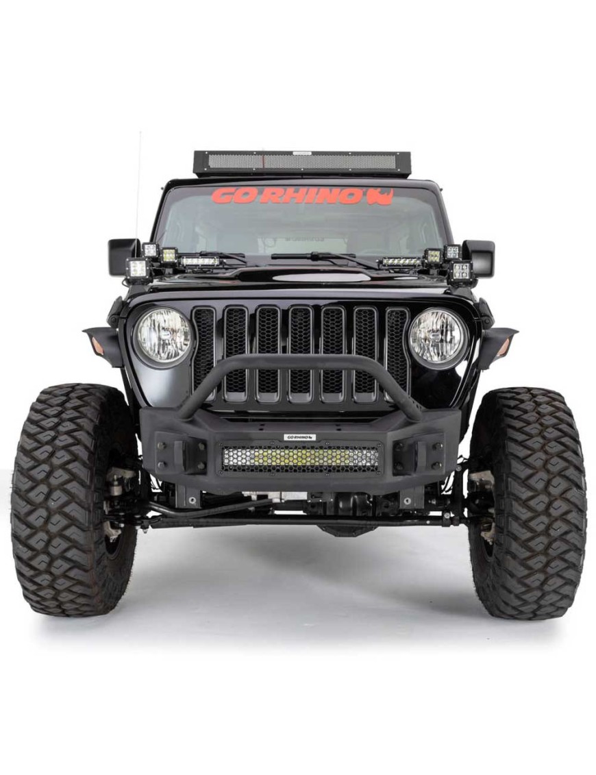 Zderzak stubby przód z bull barem Go Rhino Rockline