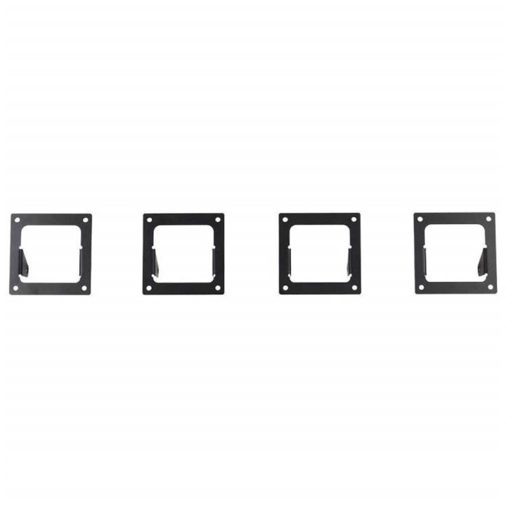 Adaptery mocowania czterech lamp LED Cube 3x3" na bok bagażnika dachowego Go Rhino SRM100