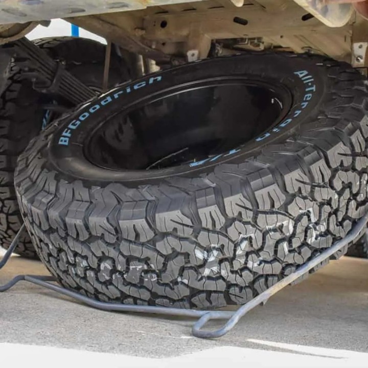 Mocowania kosza do ponadwymiarowego koła zapasowego Agile Offroad - ujęcie 3
