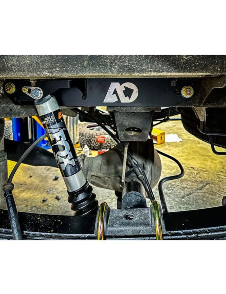 Wzmocniony komplet mocowań amortyzatorów tył czarny V2 Agile Offroad
