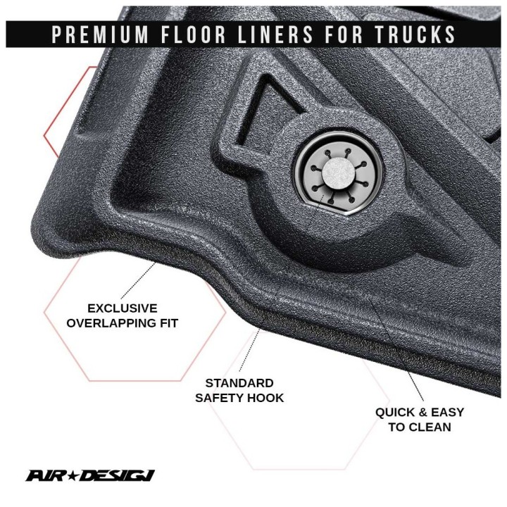 Dywaniki na podłogę przód i tył Air Design Crew Cab - ujęcie 10
