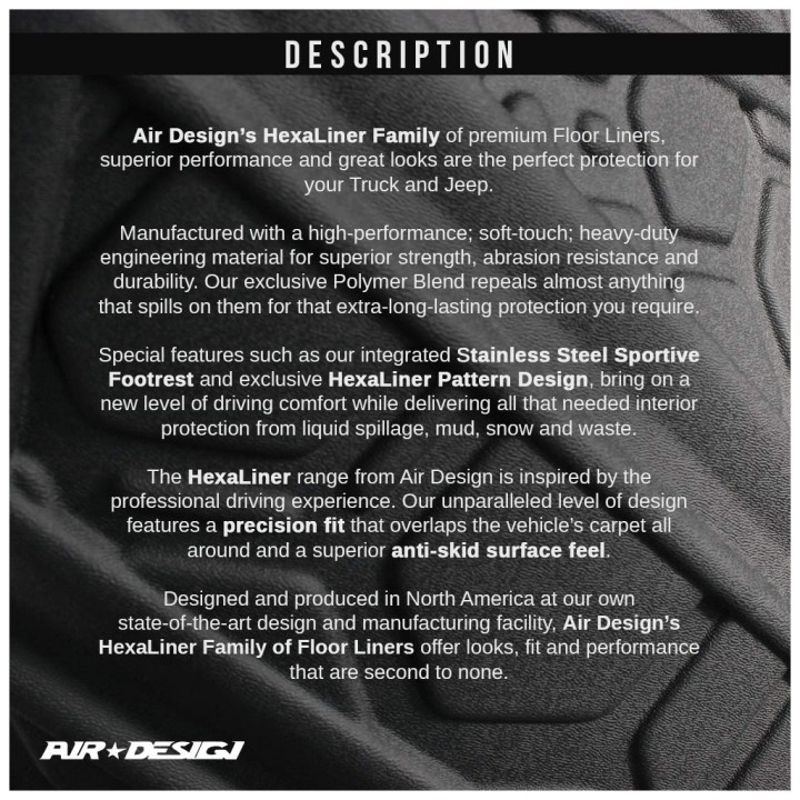 Dywaniki na podłogę przód i tył Air Design Crew Cab - ujęcie 11