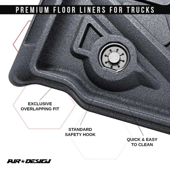 Dywaniki na podłogę przód i tył Air Design - ujęcie 6