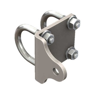 Mocowanie amortyzatora skrętu wygięte do drążka kierowniczego Barnes 4WD 1-1/2"