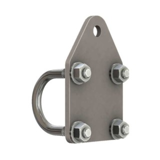 Mocowanie amortyzatora skrętu płaskie do drążka kierowniczego Barnes 4WD 1-1/2"