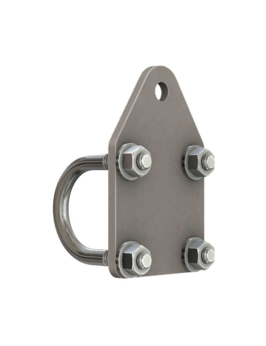 Mocowanie amortyzatora skrętu płaskie do drążka kierowniczego Barnes 4WD 1-1/2"